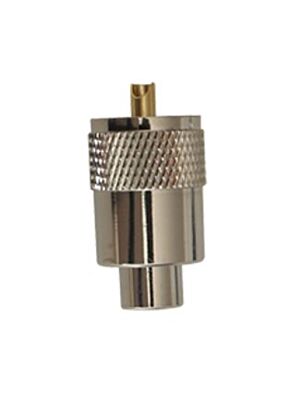 Plugue PNI PL259 para cabo RG58, pino central dourado 9mm