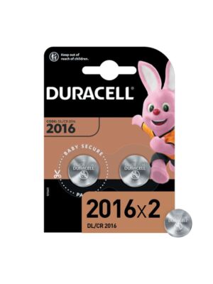 Baterias de lítio CR2016N especializadas da Duracell, 2 unidades