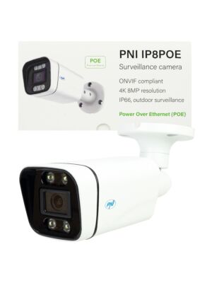 Câmera de vigilância por vídeo PNI IP8POE