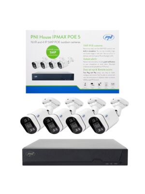 Kit de videovigilância POE PNI House IPMAX POE 5