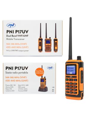 Estação de rádio portátil VHF/UHF PNI P17UV