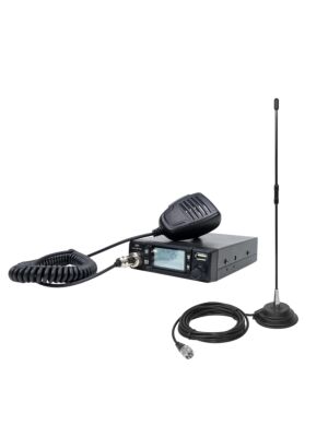 CB PNI Escort HP 9700 USB Radio Station Package e CB PNI Extra 40 Antena com base magnética