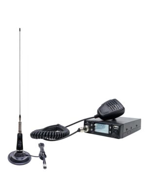 Pacote de estação de rádio USB CB PNI Escort HP 9700 e antena CB PNI LED 2000 com base magnética