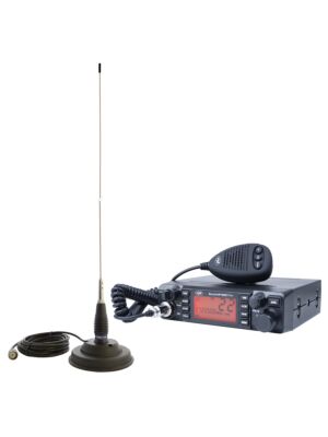 Kit de estação de rádio CB PNI ESCORT ESCORT HP 9001 PRO ASQ + antena CB PNI ML145 com ímã 145 / PL