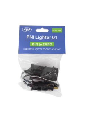 Adaptador DIN para tomada de isqueiro EURO PNI Lighter 01 com cabo de extensão