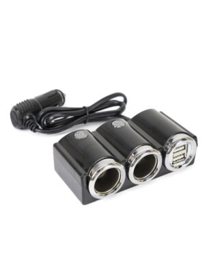 Divisor de isqueiro de carro PNI Lighter 20 12V/24V 2 saídas, 2 x USB, indicador LED