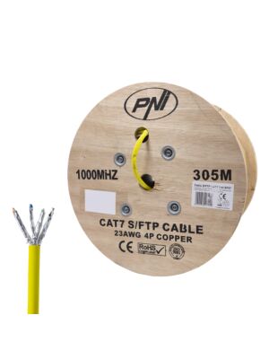 Cabo S/FTP CAT7 PNI SF07, 10 Gbps, 1000 MHz