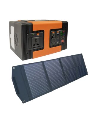 Central elétrica PNI GreenHouse SP606 42Ah 537,6Wh 600W com painel solar de 80W