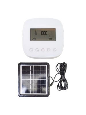 Programador de irrigação inteligente PNI SWI190, Wi-Fi com painel solar 3,3W, 8 zonas, controle por aplicativo Tuya