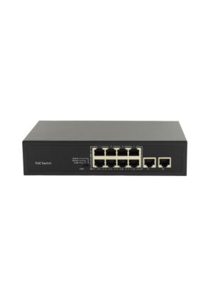 Switch SWPOE182 POE PNI com 8 portas POE e 2 portas de 100 Mbps