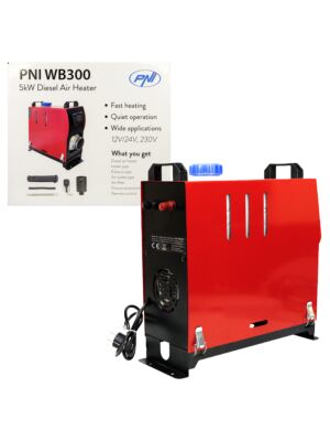 Sistema de aquecimento estacionário para carro PNI WB300 Diesel 5kW 12V/24V, 230V, 10 níveis de potência sirocou