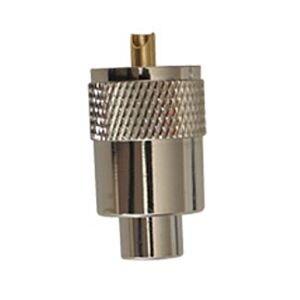 Plugue PNI PL259 para cabo RG58, pino central dourado 9mm