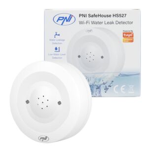 PNI SafeHouse HS527 PNI SafeHouse HS527 detetor de inundações com Wi-Fi, com alarme sonoro de 80dB, altifalante incorporado, para inundações e