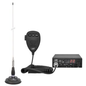 Kit CB rádio CBI ESCORT HP antena 8000L ASQ + CB PNI ML100