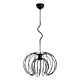 Luminária suspensa ADVITI BOLA 1P AD-LD-6221BE27, E27, máximo 60W, preta